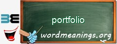 WordMeaning blackboard for portfolio